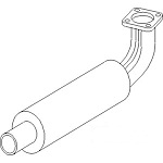 KU30001     Muffler---Replaces 15751-12010